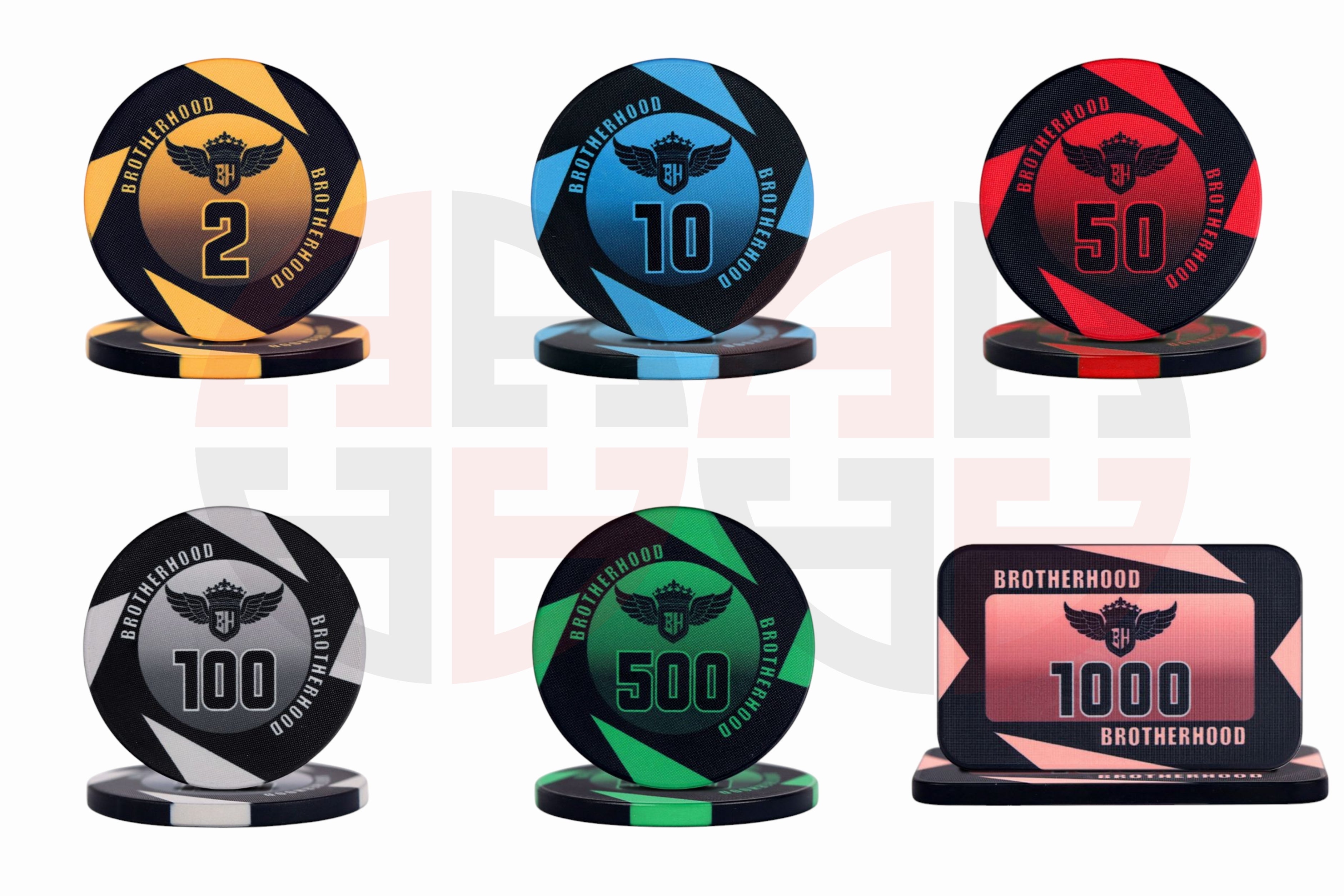 Brotherhood Poker-Keramikchips – limitiert auf 2 Sets weltweit